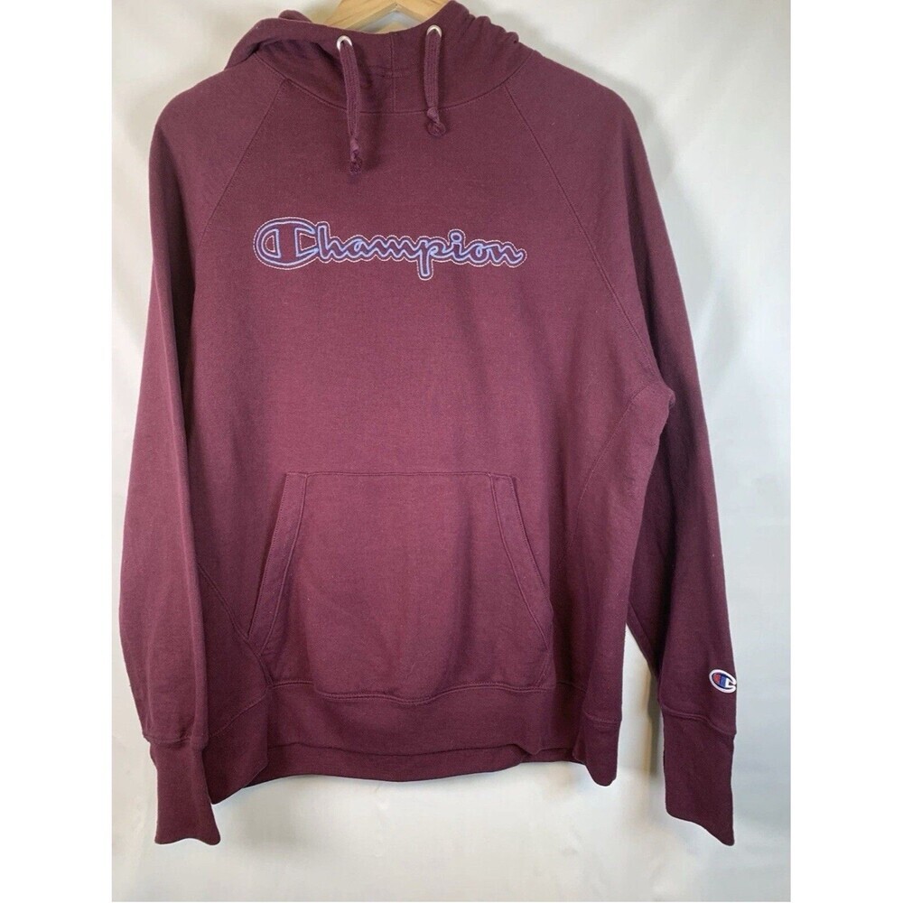 Champion Powerblend Vintage Berry Pullover Long Sleeve Hoodie Sweatshirt XL